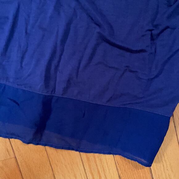 Michael Stars original tee blue cotton and silk one size - Picture 5 of 6